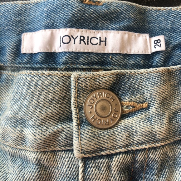 JOYRICH LETTERMAN PATCH VARSITY DENIM SHORTS NWT - Picture 5 of 6